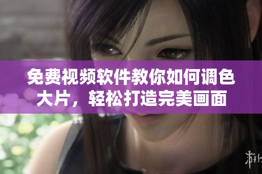 免费视频软件教你如何调色大片，轻松打造完美画面