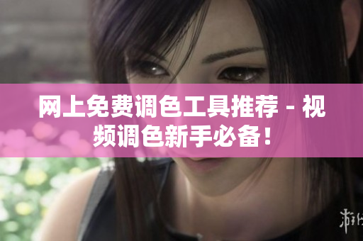 网上免费调色工具推荐 - 视频调色新手必备！