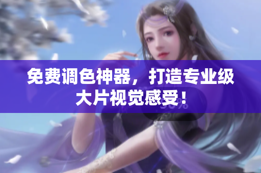 免费调色神器，打造专业级大片视觉感受！