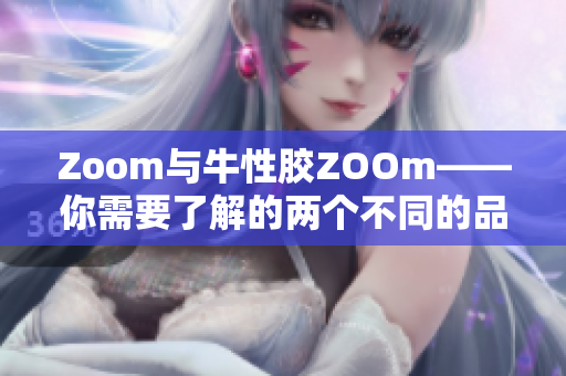 Zoom与牛性胶ZOOm——你需要了解的两个不同的品牌