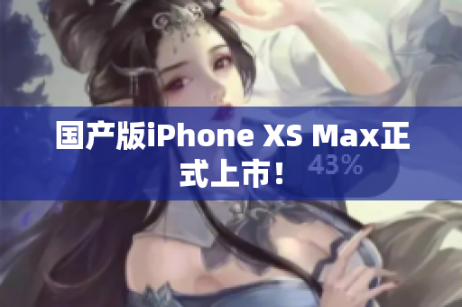 国产版iPhone XS Max正式上市！