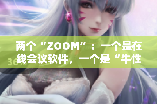 两个“ZOOM”：一个是在线会议软件，一个是“牛性胶”品牌