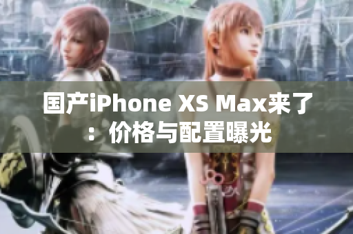 国产iPhone XS Max来了：价格与配置曝光
