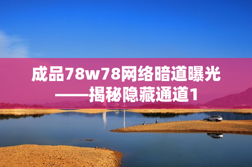 成品78w78网络暗道曝光——揭秘隐藏通道1