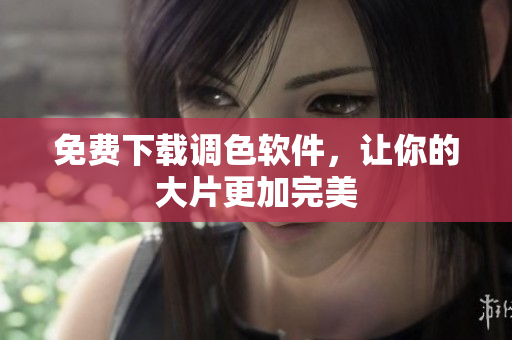 免费下载调色软件，让你的大片更加完美