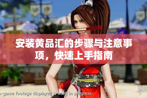 安装黄品汇的步骤与注意事项，快速上手指南