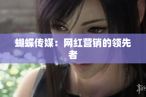 蝴蝶传媒：网红营销的领先者