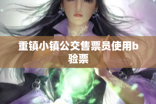 重镇小镇公交售票员使用b验票