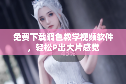 免费下载调色教学视频软件，轻松P出大片感觉